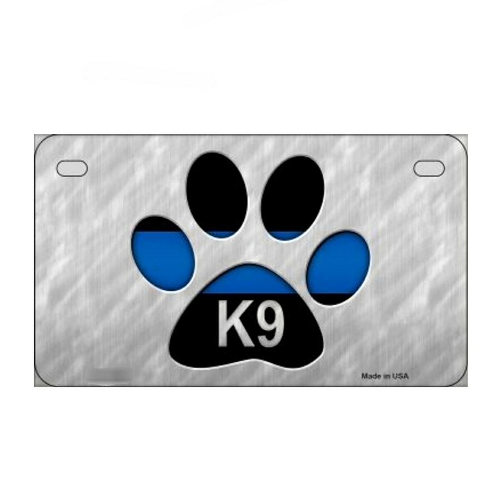 K9 thin blue line Police Novelty 6x12 License Plate